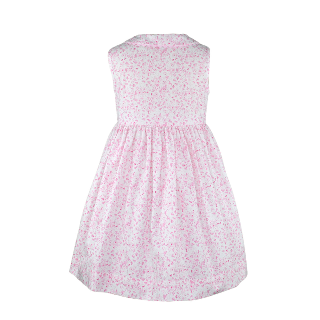 Lia Sleeveless Pink Floral Dress with Bloomer