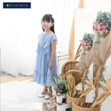 Juliette Girls Blue Smocked Tunic Dress
