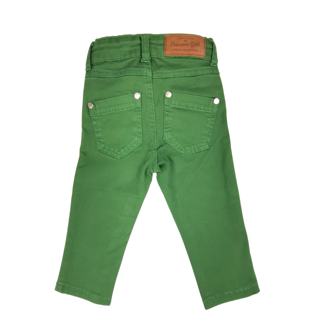 Gracea Kids Girls Green Pants Periwinkle