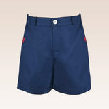 Lyam Boys Navy Smocked Top and Shorts Set