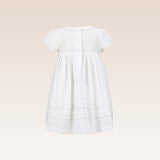 Lois Baby Girls White Smocked Christening Dress Set