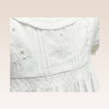 Lois Baby Girls White Smocked Christening Dress Set