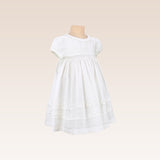 Lois Baby Girls White Smocked Christening Dress Set