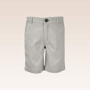 Mateo Boys Beige Slim Fit Shorts with Pockets