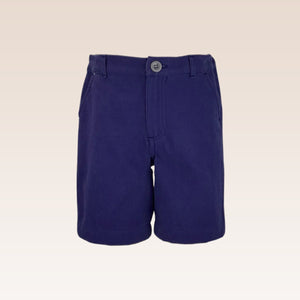 Mateo Boys Navy Slim Fit Shorts with Pockets