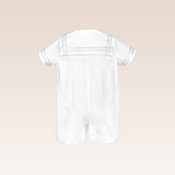Emré Baby Boy White Christening Romper Set