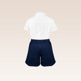 Nigel Boys Smocked Polo and Shorts Set