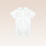Lenard Baby Boys White Romper Christening Set