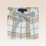 Marcus Boys Brown Checkered Drawstring Shorts