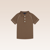 Ronin Boys Light Brown Polo Pique Shirt