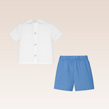 Nixi Baby Boys Blue Top and Shorts Set