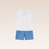 Nixi Baby Boys Blue Top and Shorts Set