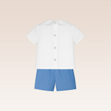 Nixi Baby Boys Blue Top and Shorts Set