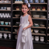 Thess Girls Ivory Party Dress with Pouch