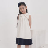 Patte Girls Ivory Shift Dress