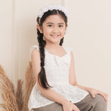 Noreen Girls Ivory Textured Top