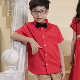 Luke Boys Red Short Sleeves