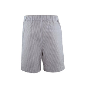 Gabriel Grey Striped Shorts with Belt