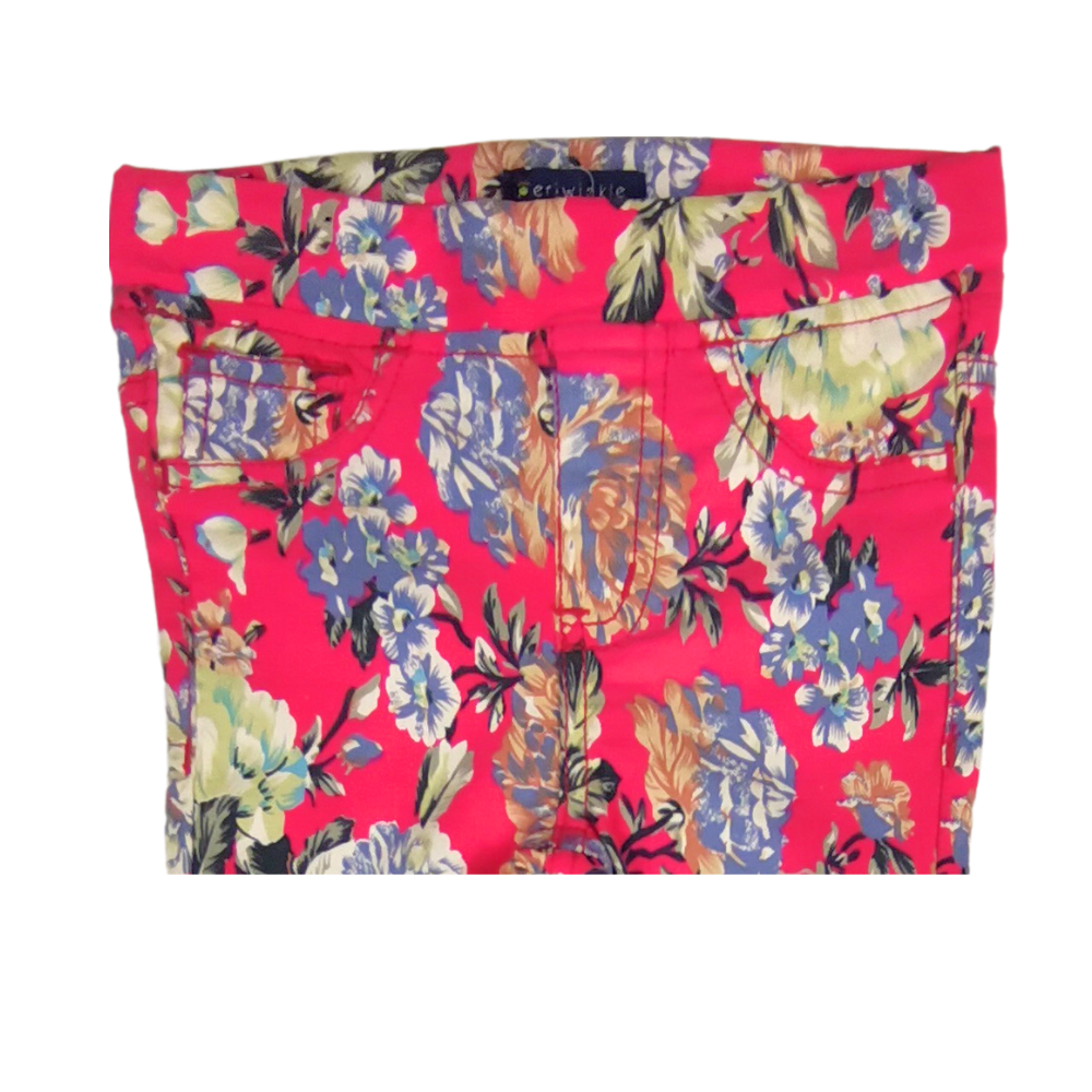 Periwinkle Kids Girls Katerina 2y Fuchsia Floral Pants