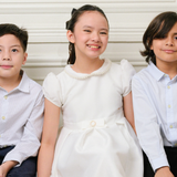 Romaine Girls Ivory Party Dress