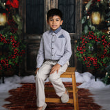 Dustin Boys Gray Striped Long Sleeves