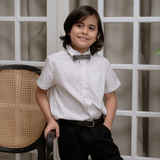 Sevi Boys Red Button-Down Short Sleeves