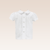 Carren Girls Ivory Button-Down Blouse