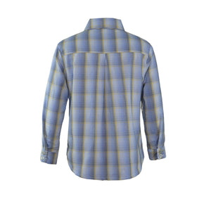 Felix Multi checkered Blue Long Sleeve Polo