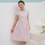 Letisha Girls Lilac Textured Dress