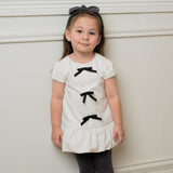 Sharlene Baby Girls Ivory Bubble Skirt Dress Set with Headband