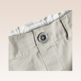 Carly Baby Girls Beige Shorts