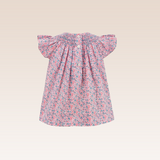 Gayle Girls Pink Bishop Smocked Blouse