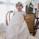 Catherina Baby Girls White Christening Gown Set