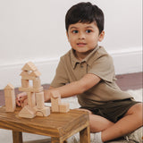 Maxime Boys Tan Textured Polo Shirt