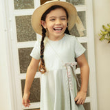 Haniya Girls Light Green Dress
