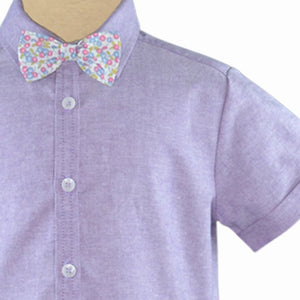 Luc  Boys Short Sleeve Polo Shirt with Bow Tie