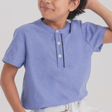 Marlowe Boys Blue Henley Shirt