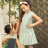 Mandy Girls Green Shift Dress
