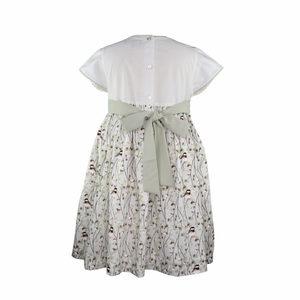 Sage Hand Embroidered Dress
