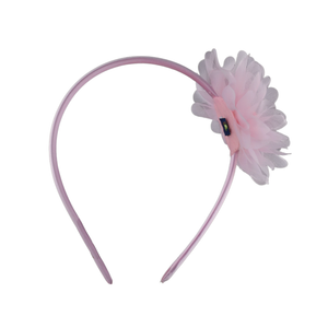 Thea Pink Daisy Flower Headband with Stoned Crown