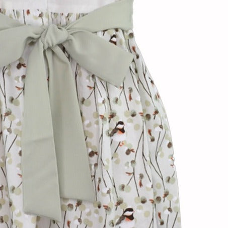 Sage Hand Embroidered Dress