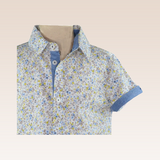 Arthur Boys Blue Floral Short Sleeves