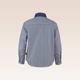 Dustin Boys Gray Striped Long Sleeves