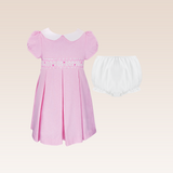 Merina Baby Girls Pink Smocked Dress