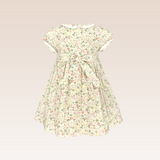 Naomi Baby Girls Yellow Smocked Dress with diaper cover