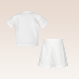 Owyn Baby Boys White Christening Set