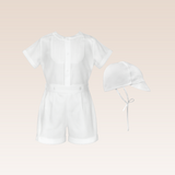 Owyn Baby Boys White Christening Set
