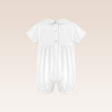 Ayden Baby Boys White Romper Christening Set