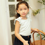 Nataly Girls Light Green Top with Bows