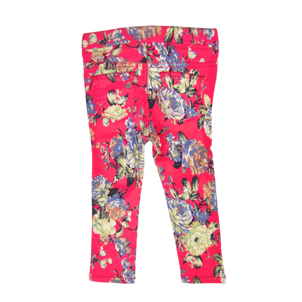 Periwinkle Kids Girls Katerina 2y Fuchsia Floral Pants